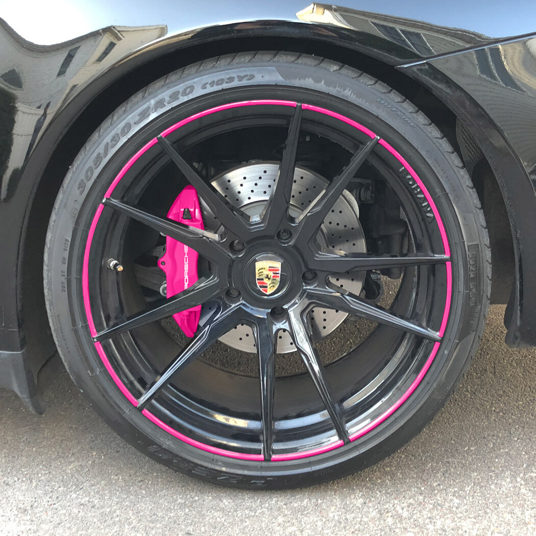 ColorLugs Multicolor ColorRims Vinyl Rim Decal Tape Set Fit up to 24″ Diameter