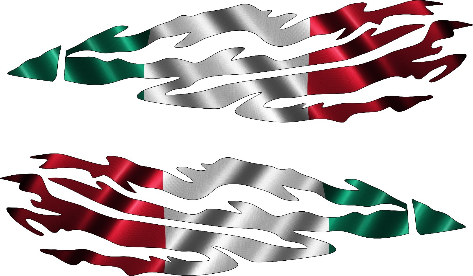 50″ SET Flag Boat Car Truck Trailer Graphics Decals Racing Flag Stickers Wrap