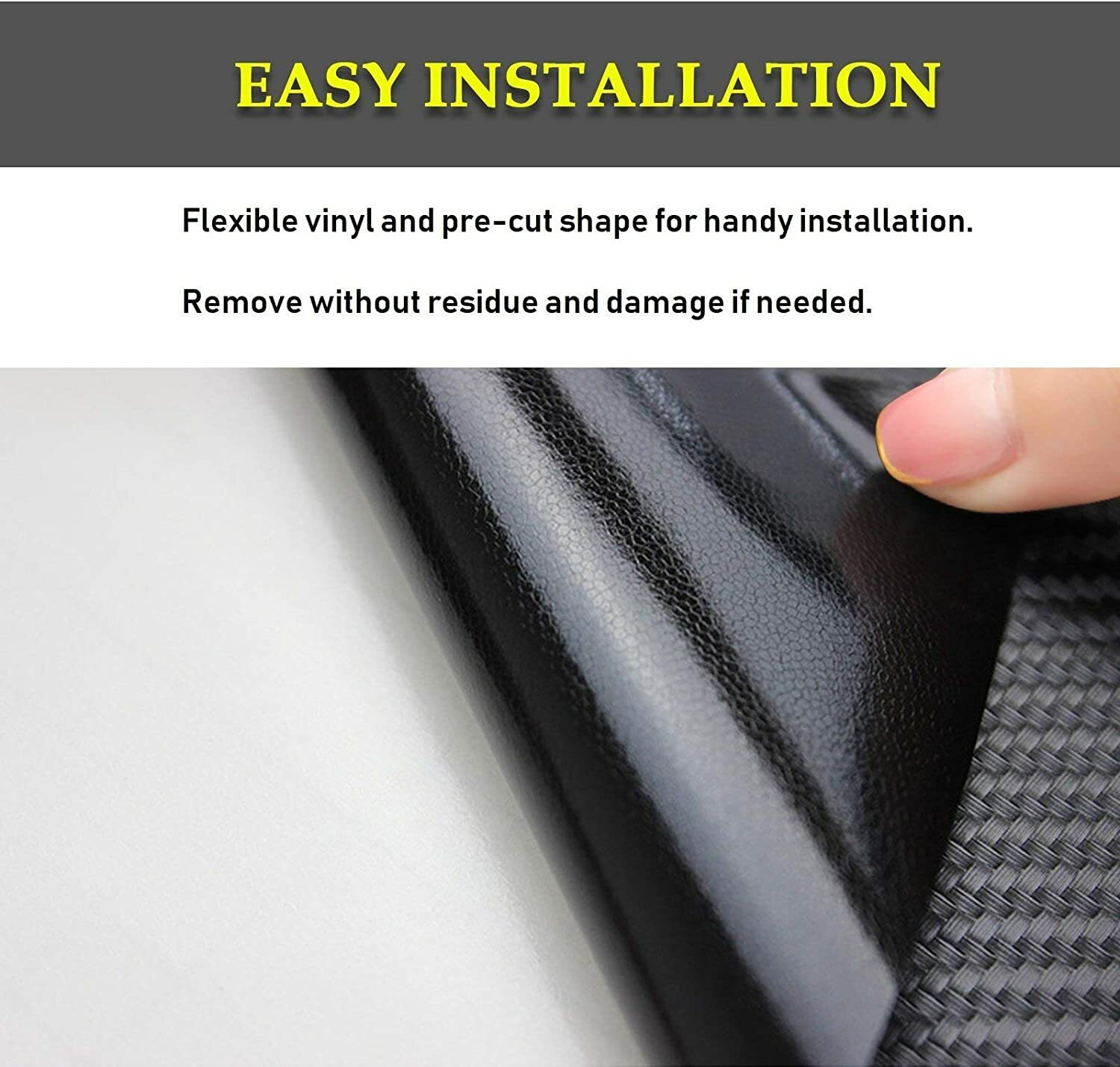 Black Carbon Fiber Car Window Pillar Post Trim Sticker For Honda Accord 2018-21