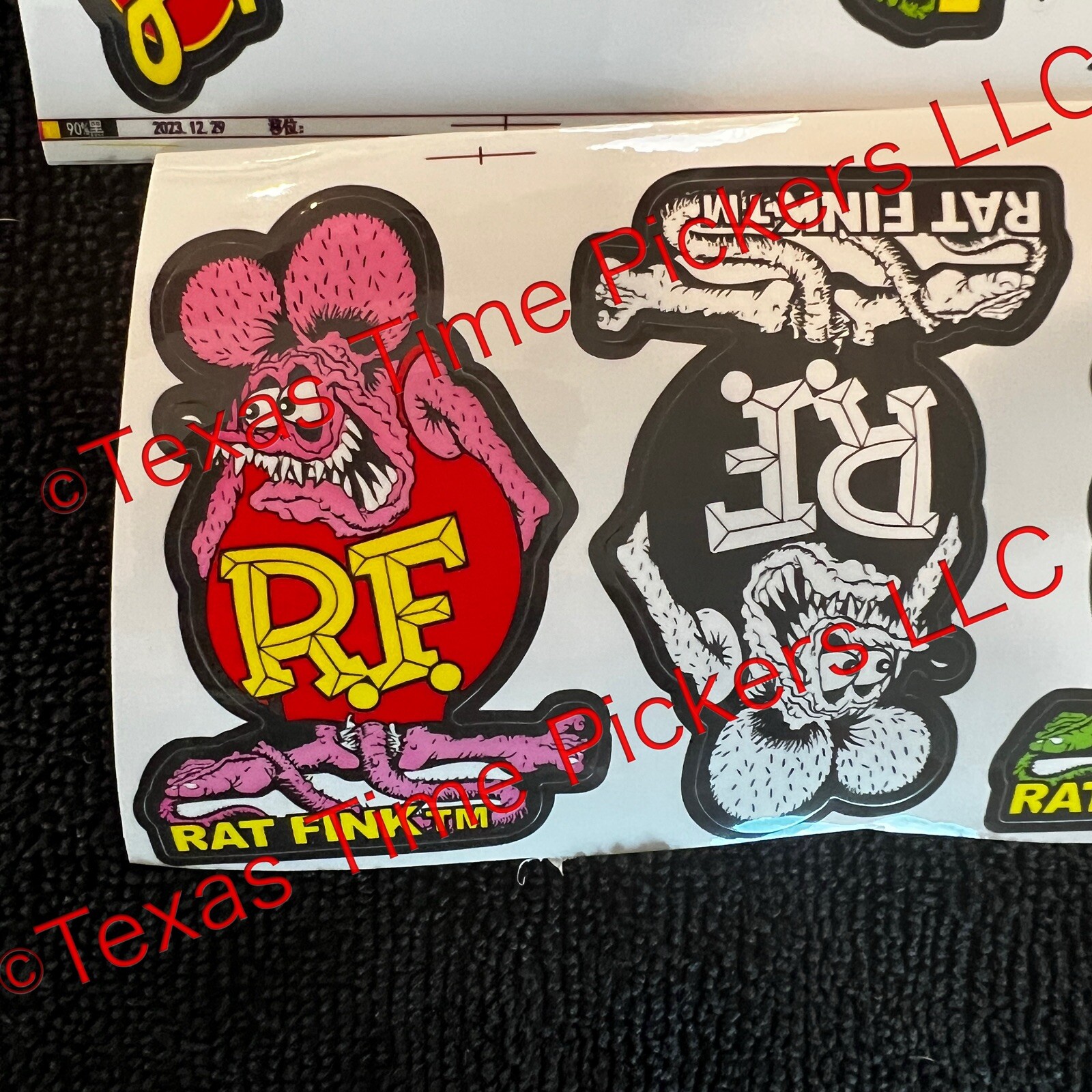 10 Rat Fink Mouse Ed Big Daddy Roth Hot Rod Art Vinyl Decal Sticker Car Truck