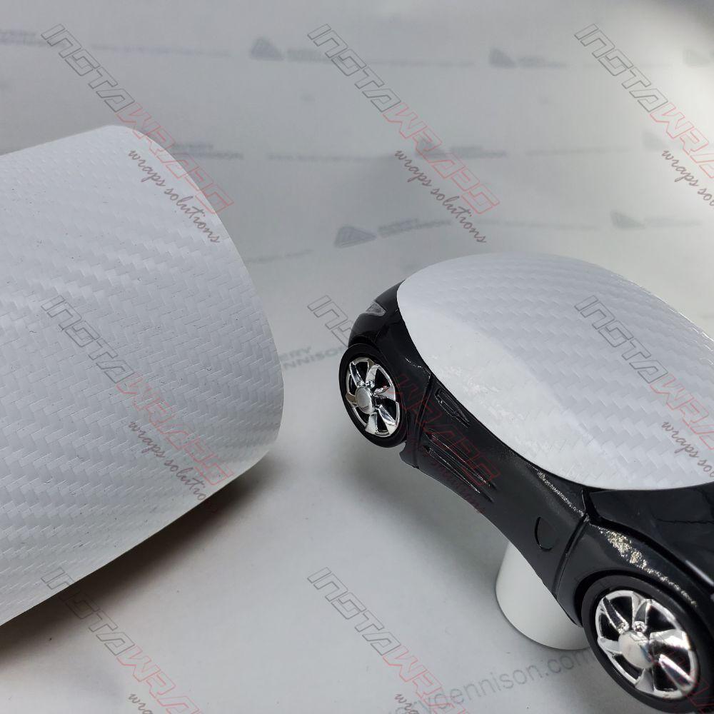Avery Dennison SW900 Supreme White Carbon Fiber Vinyl Car Wrap Film | 115-X
