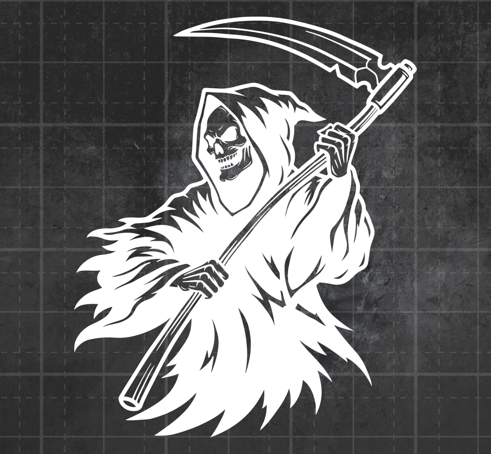 Grim Reaper Death Decal for Cars, Trucks, Window, Laptop Vinyl Sticker