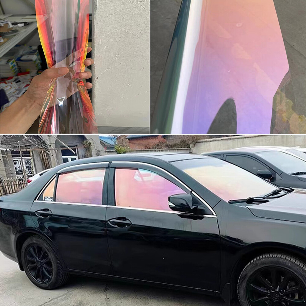 75%VLT 50CM*300CM Red chameleon Car Tint Window Film Solar Tint 99% UV Proof