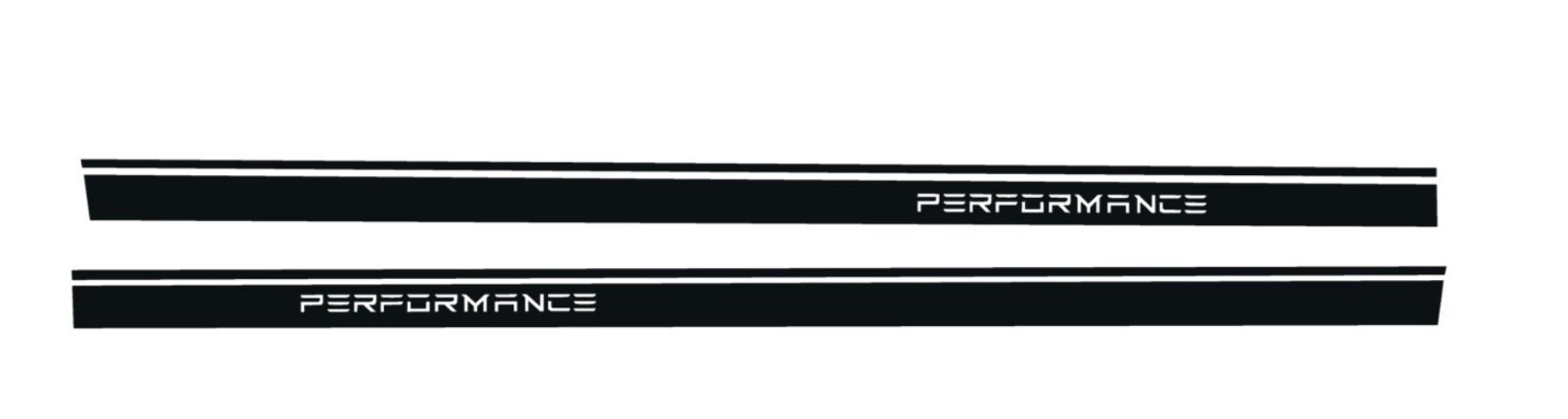 Tesla Model 3 2017-2025 Side Stripe Decals Set w/ Performance Logo Graphics