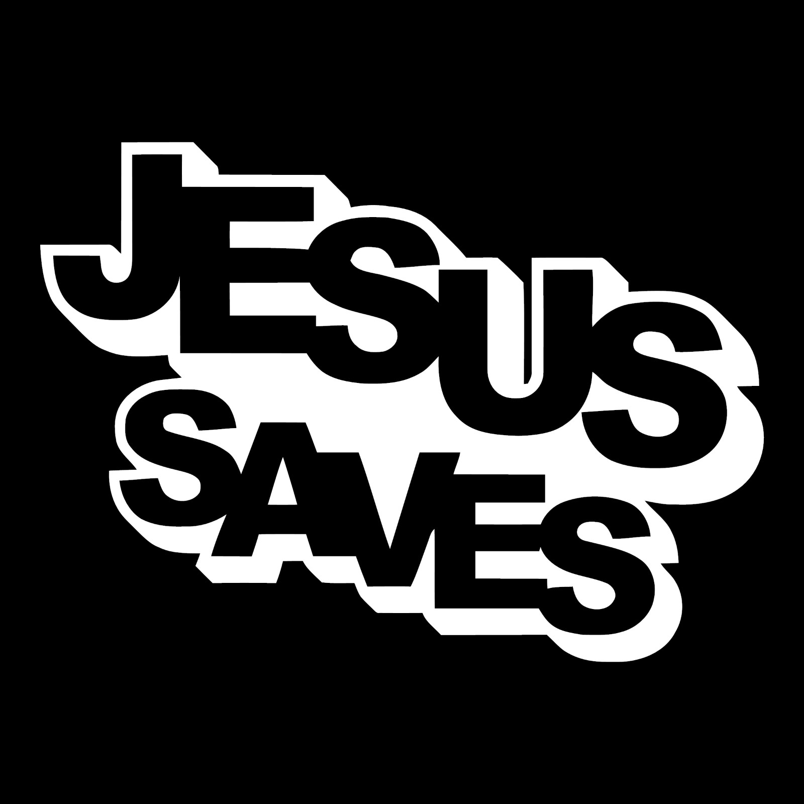 Jesus Saves Religious Christian Car Truck Window Laptop Vinyl Decal Sticker.