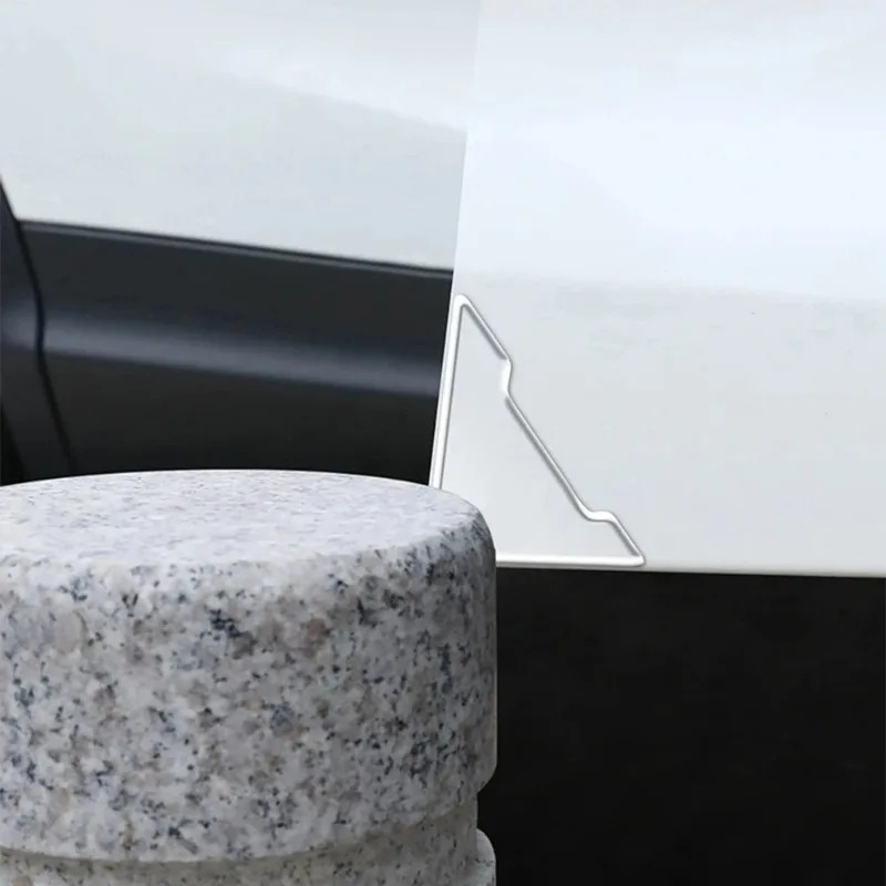 2/4pcs Silicone Car Door Corner Protectors – Anti-Collision Guard Covers