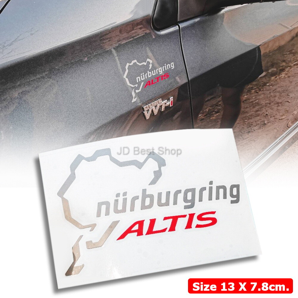 ์์Nurburgring Edition Sticker Diecut JDM Vinyl For Toyota Car Altis Vios Racing