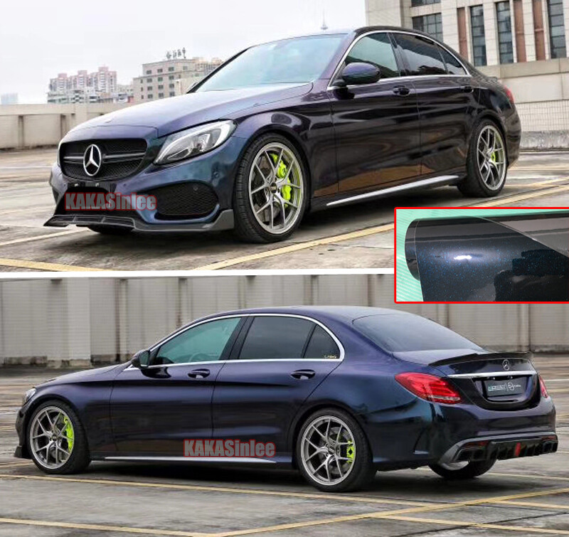 Full Car Wrap / Metal Pearl Glossy Sparkle Chrome Vinyl Film Sticker Air Free US