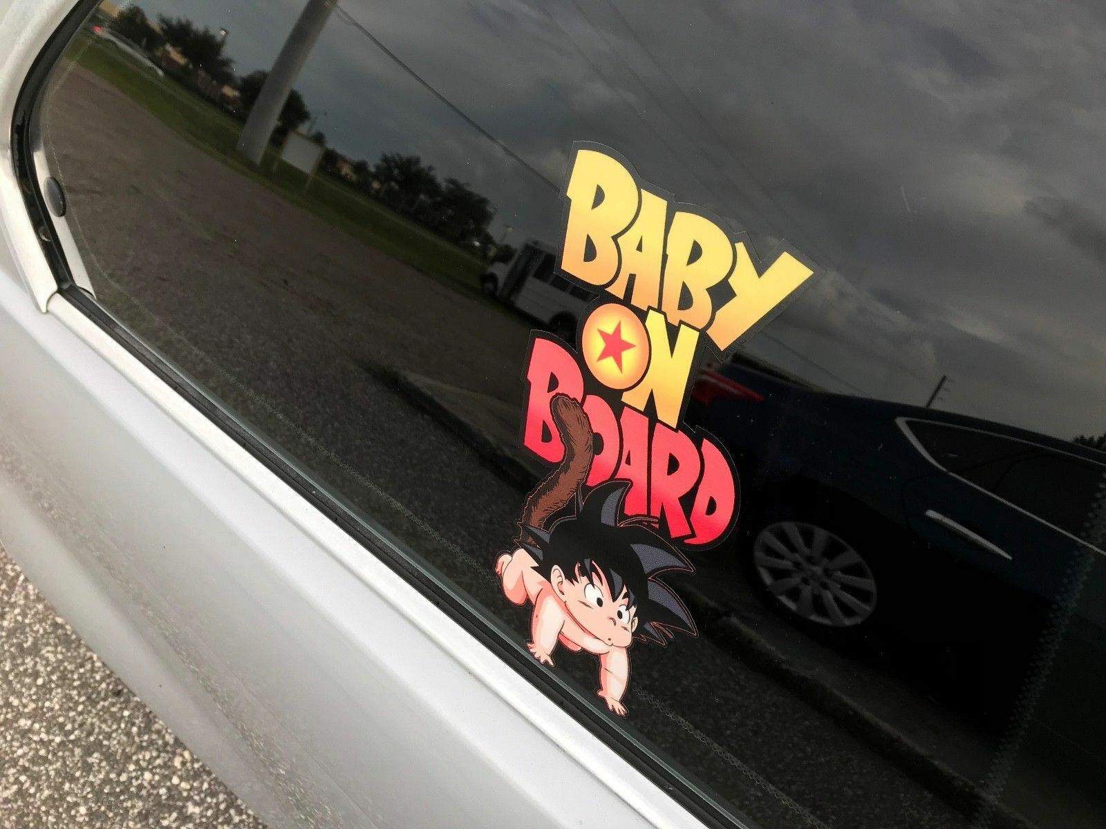 Baby Goku Baby on Board Bumper Sticker, Goku Dragon Ball Z Bumper Boy Sticker