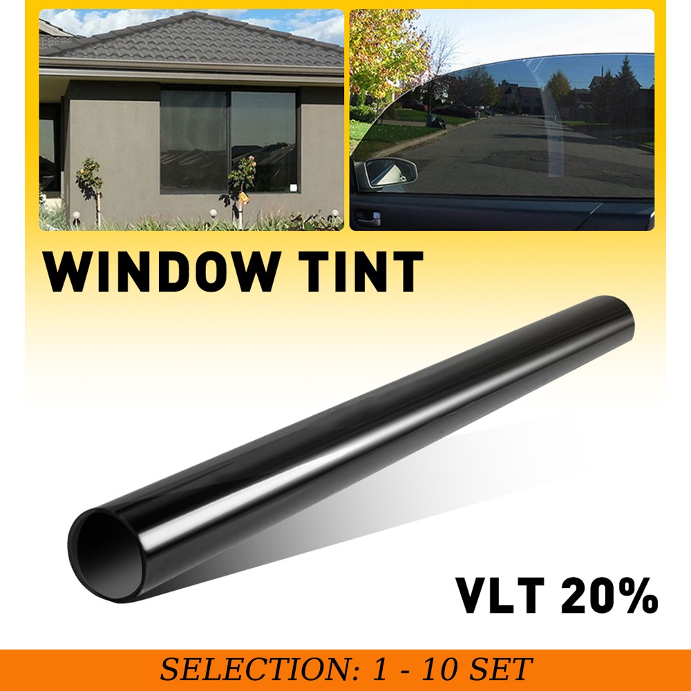1-10X Uncut Roll Window Tint Film 20% VLT Car Vehicle Home Office Glass 20″x10ft