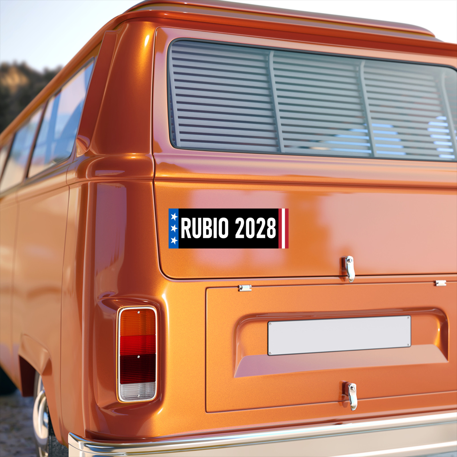 Rubio 2028 Sticker 3×9″ Marco Rubio President Bumper Stickers