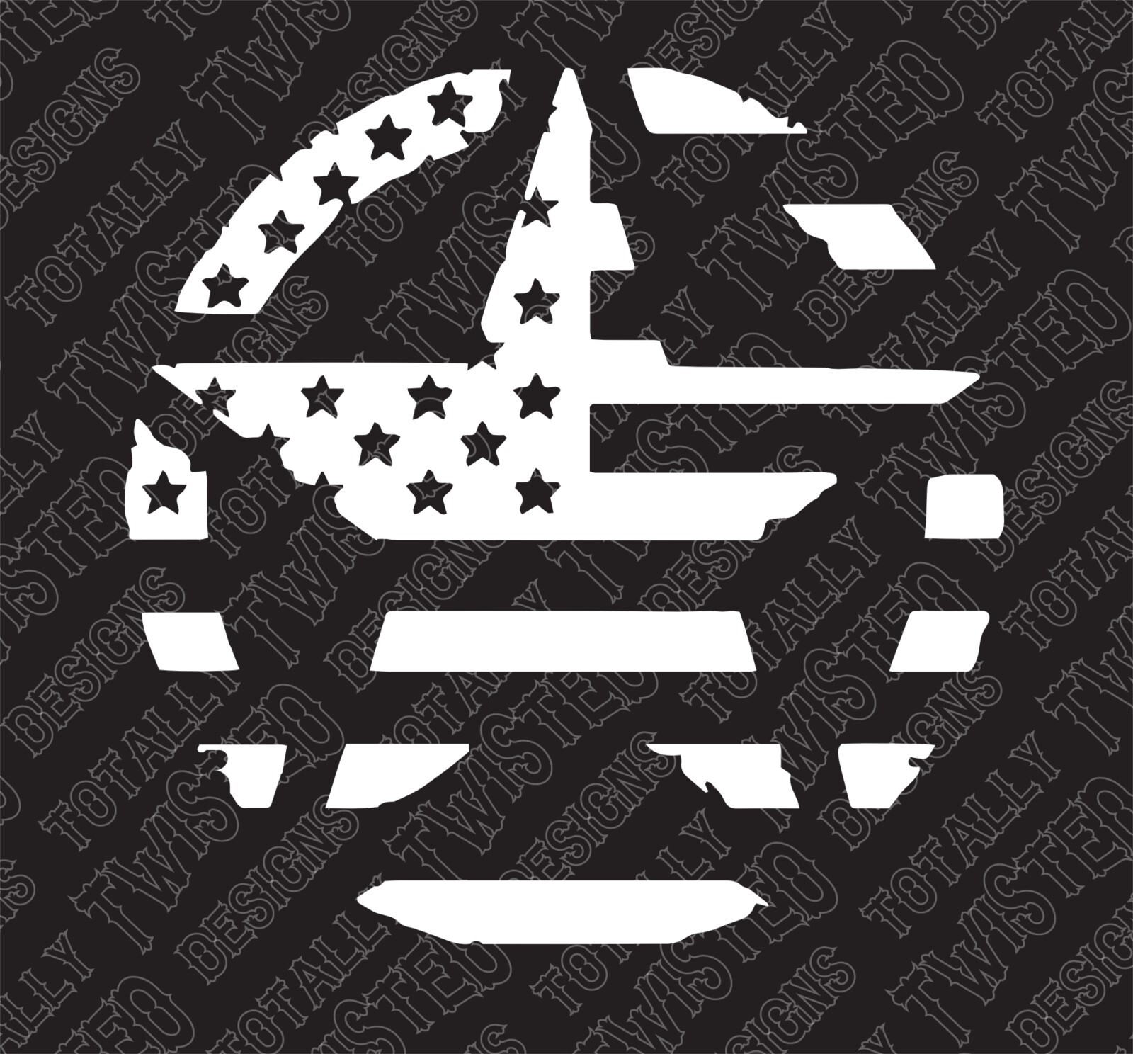 USA Flag Military Star vinyl decal sticker Car Truck patriotic American Flag