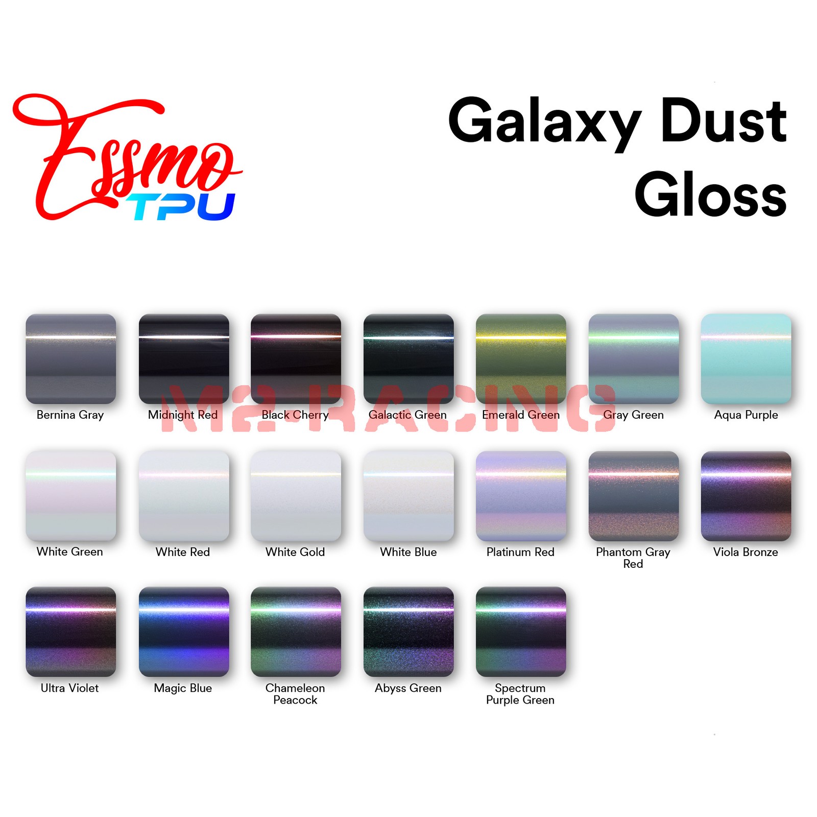 Galaxy Dust Gloss Midnight Red PPF TPU Paint Protection Film Dry Wet Vinyl Wrap