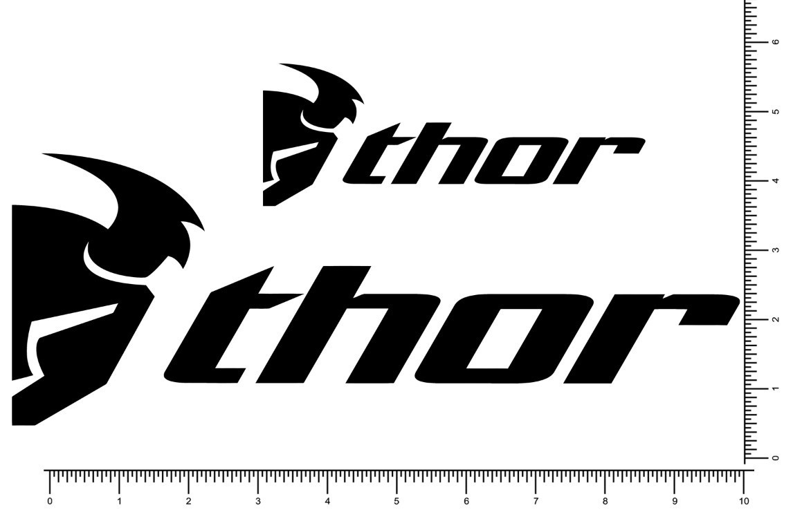 Thor Racing Die Cut Team Sticker Motocross 2 Pack 10.5″ and 5.5″ MX