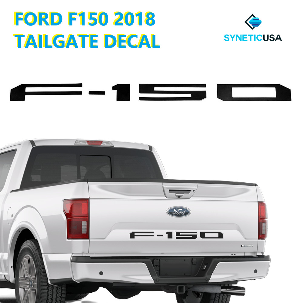Tailgate Decal Letter Inserts Sticker Black Letter Plastic Vinyl For F-150 2018