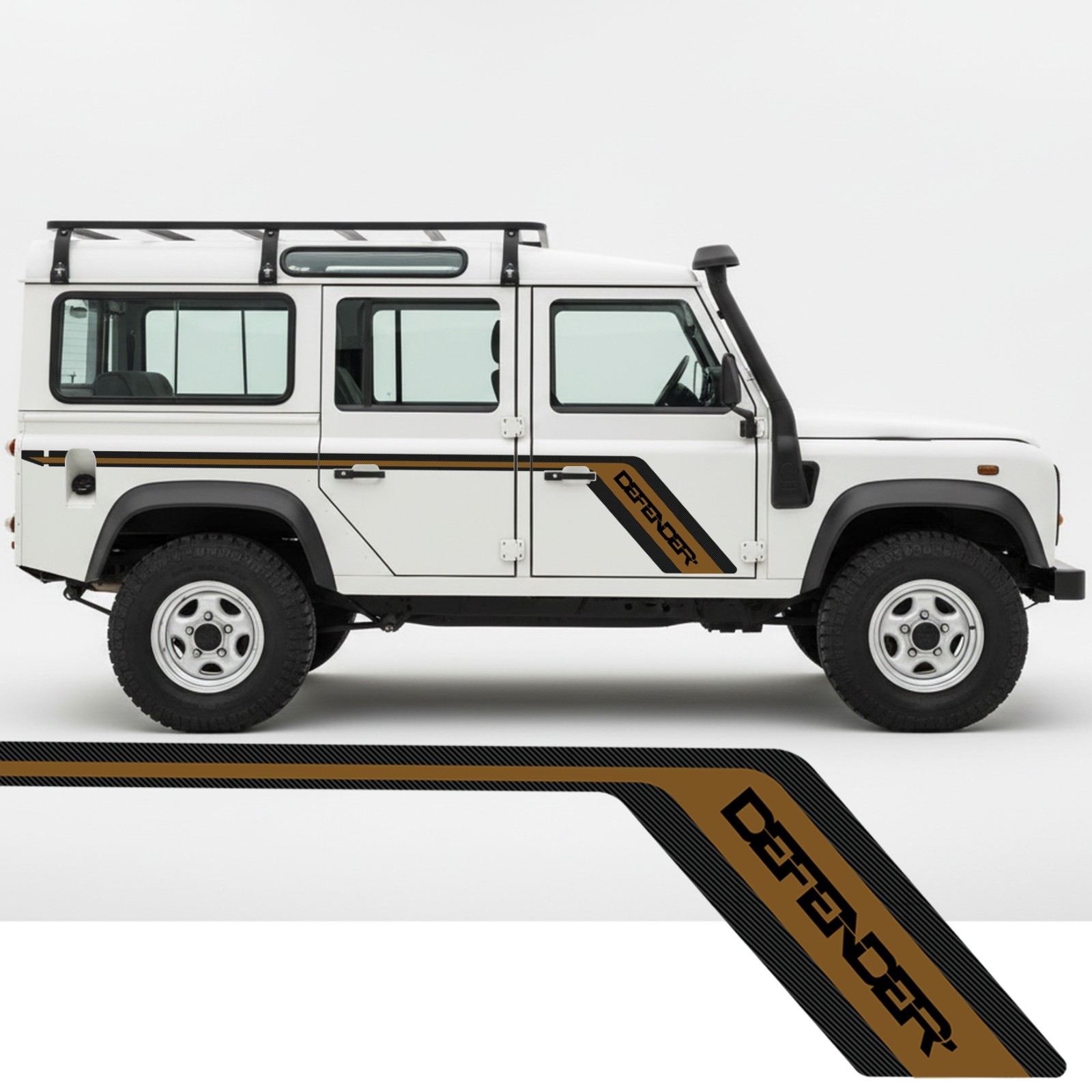 Land Rover DEFENDER 110 Stripes CARBON FIBRE SERIES. Full Set