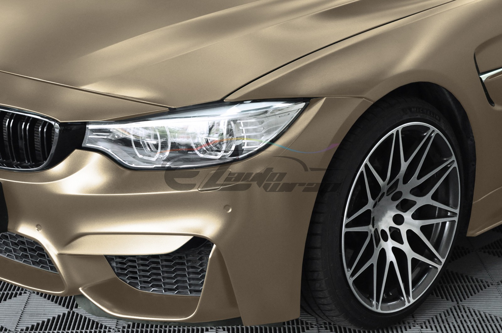 Premium Matte Metallic Satin Pearl Champagne Gold Vinyl Car Wrap Sticker Decal