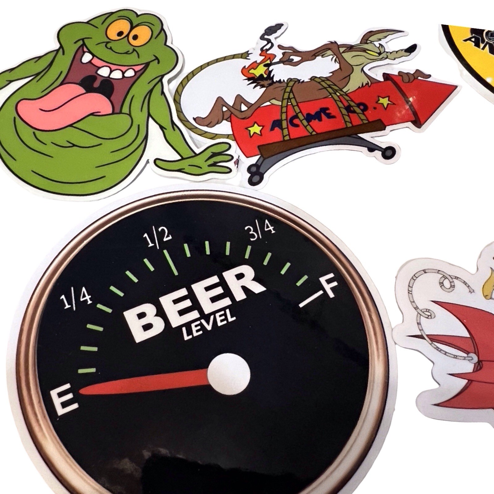 Retro RAT Fink Hot Rod Stickers Imperfect Print And Cuts 3 For 1