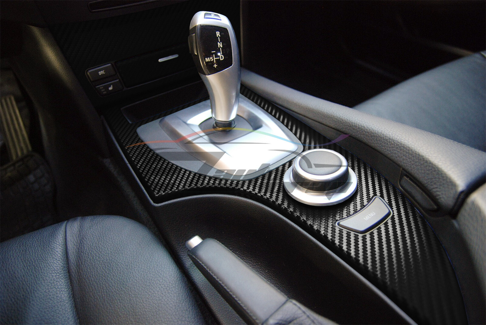 3D Carbon Fiber Shiny Black Matte Textured Vinyl Wrap Sticker Decal Bubble Free