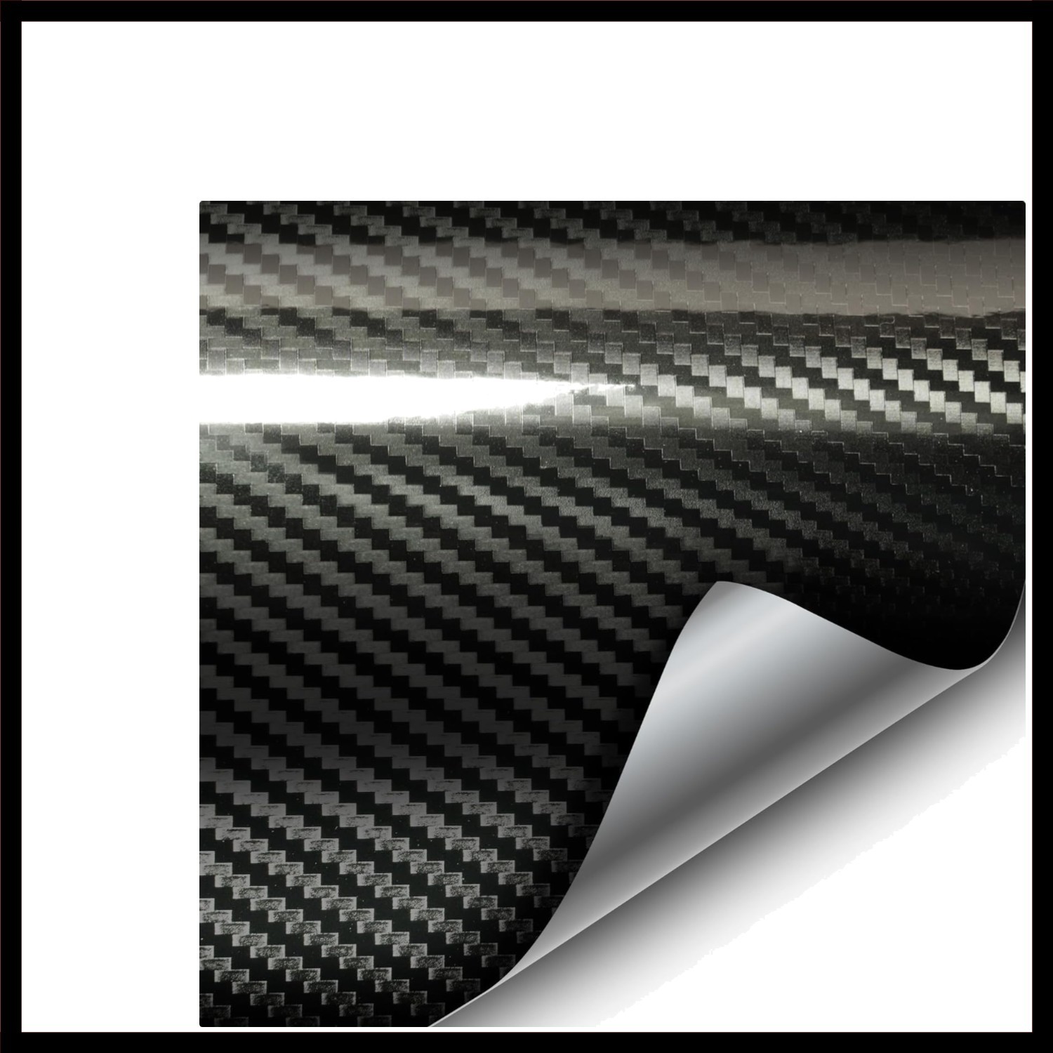 Epoxy High Gloss Carbon Vinyl Automotive Wrap Film DIY Easy to Install No Mes…