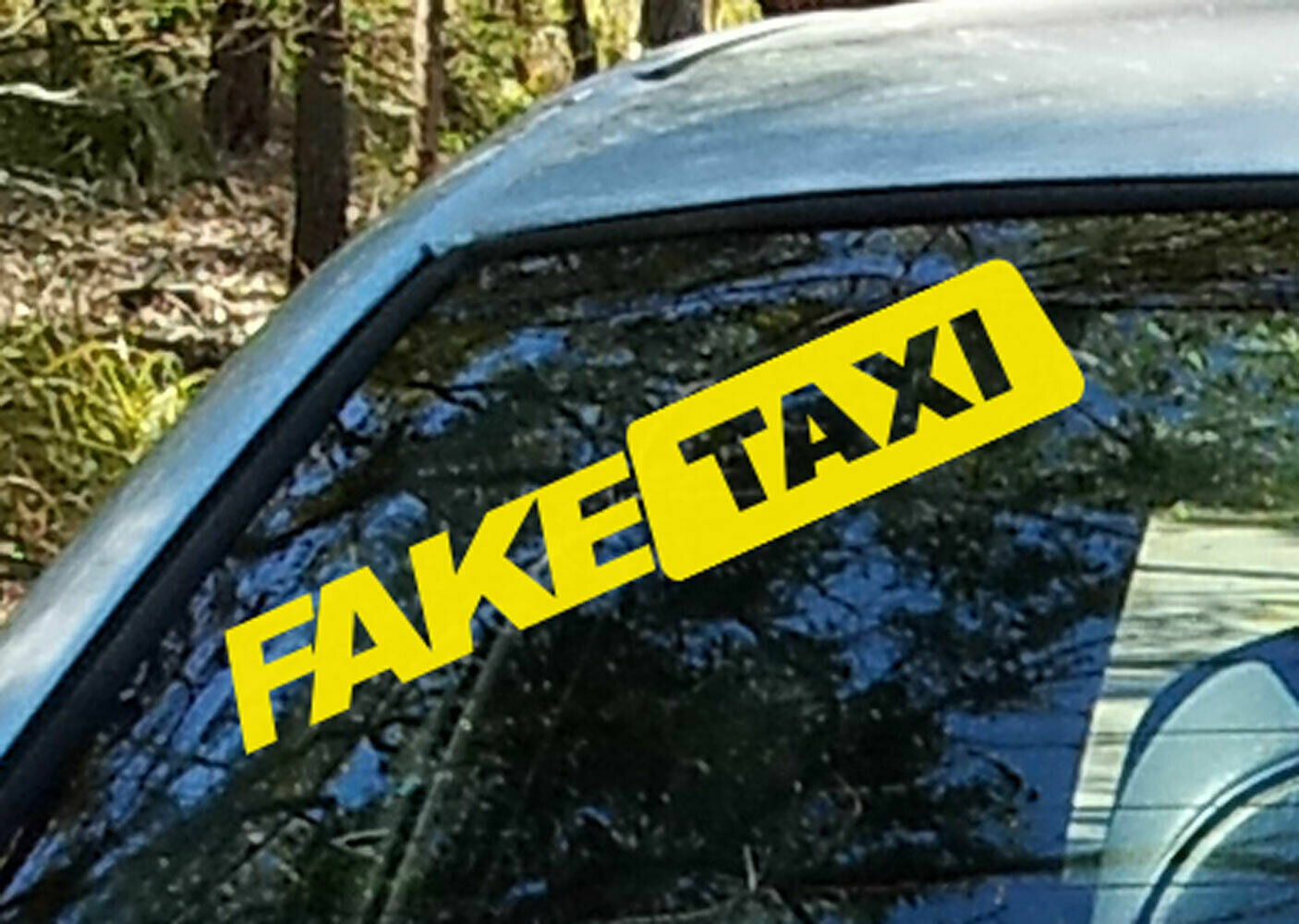 Fake Taxi STICKER DECAL FUNNY CAR Door Window 5cm~160cm