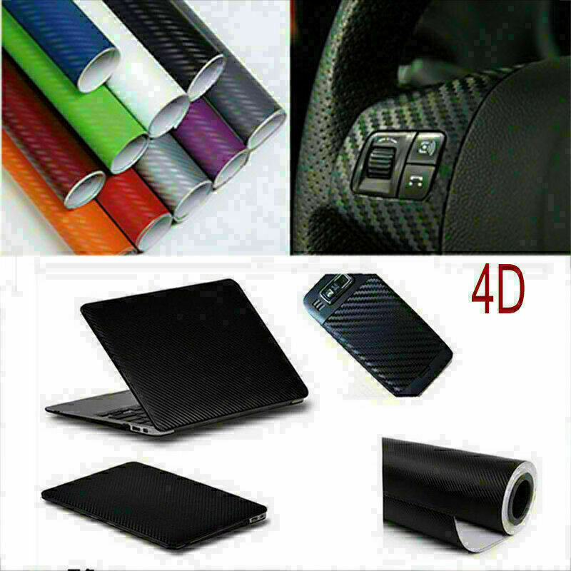 4D Waterproof DIY Matte Carbon Fiber Vinyl Film Wrap Sticker Decal 152cm Fashion