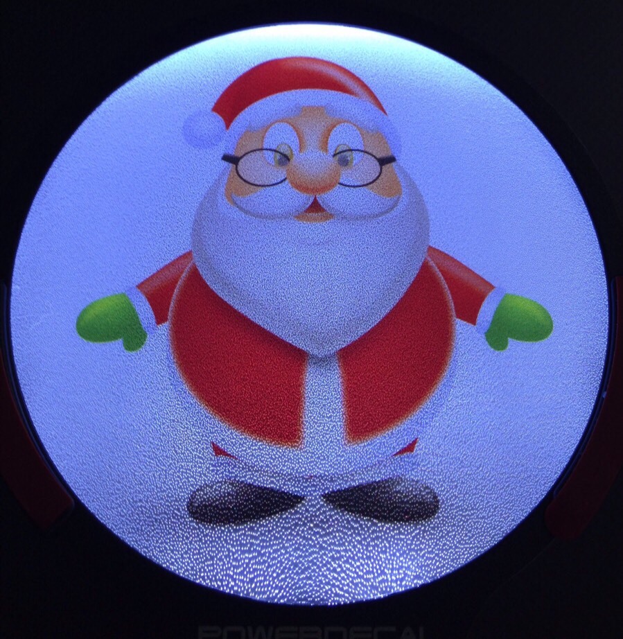 Santa Light Up Decal