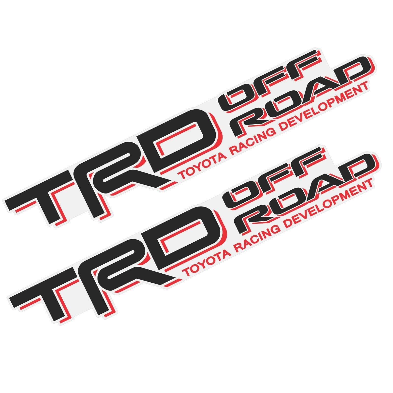 TRD Off Road Replacement Decals Toyota Tacoma Tundra 2005-2023 Clear Set of 2