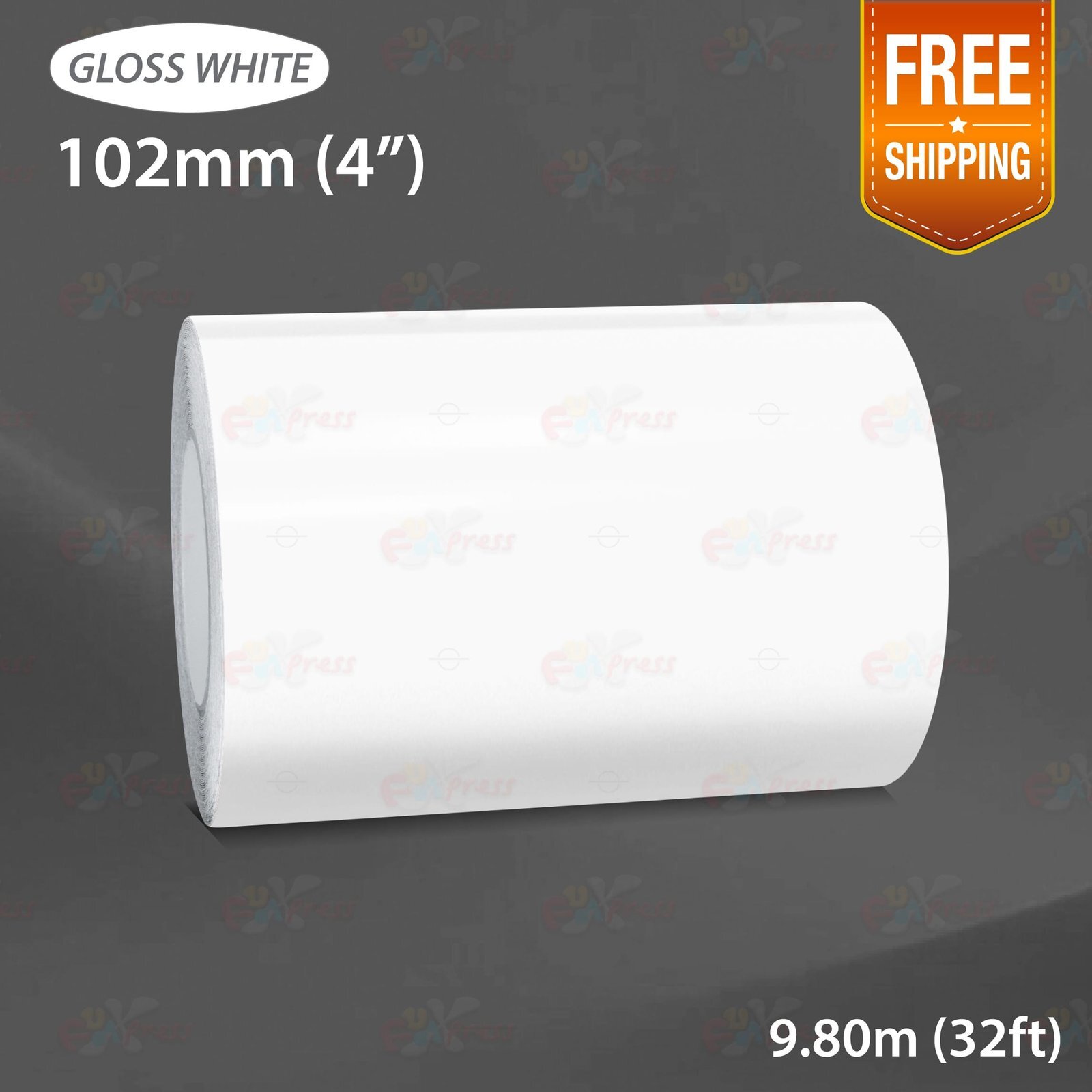 GLOSS WHITE 4″ 102mm PIN STRIPE Car Model Streamline TAPE Decal Vinyl Sticker