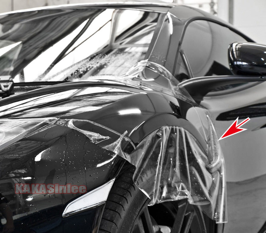 40FT Stretch Clear Protective Film Car Invisible Paint Vinyl Wrap PVC Sticker AX