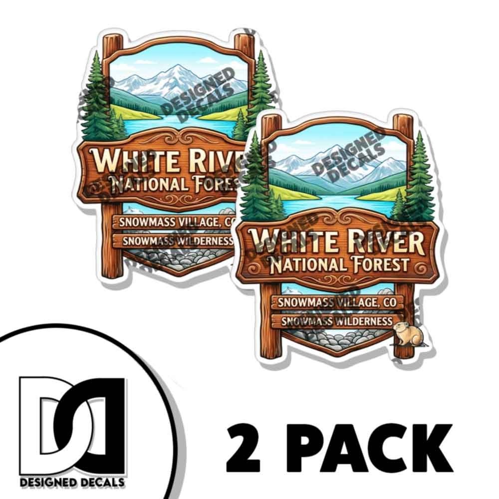 Snowmass Village Travel Decal Destination Sticker 2 Pack
