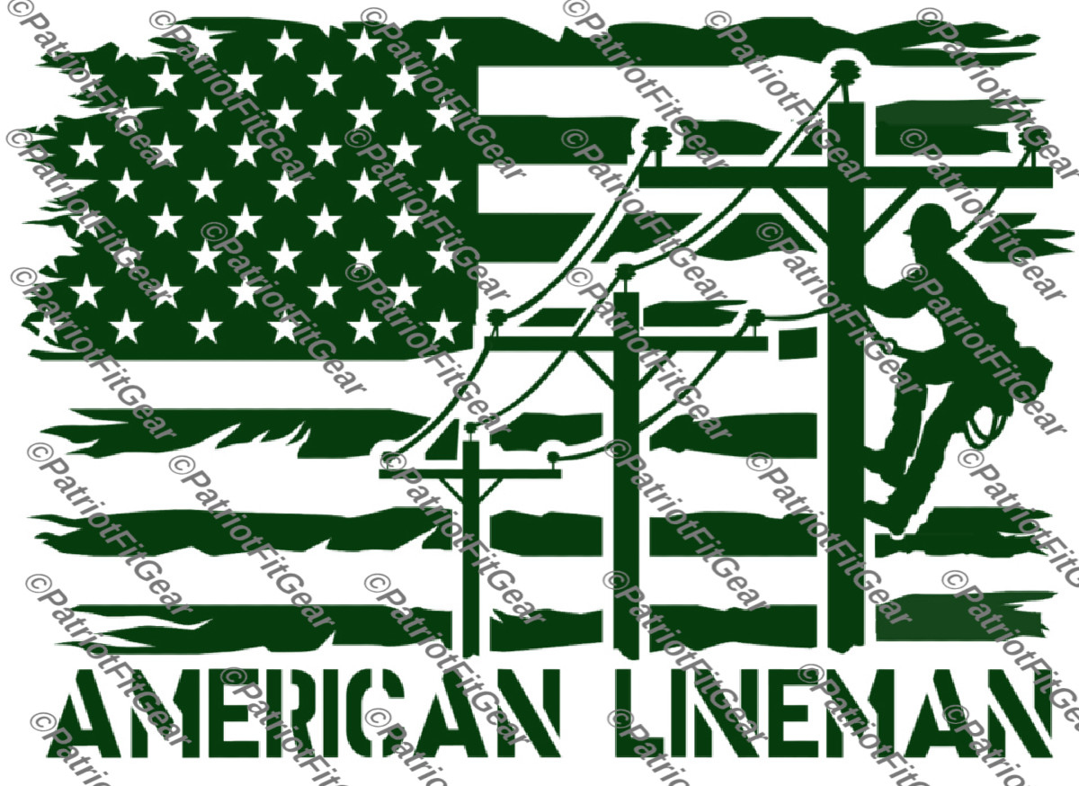 American Lineman,Line life,Line Work,Linemen,Got Power Thank A Lineman,Flag