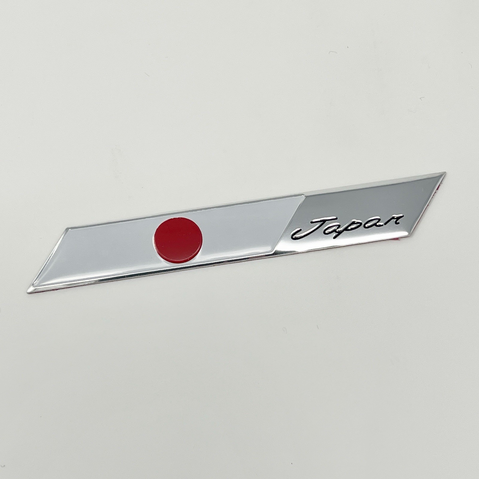 Japan Flag Car Emblem Badge Decal Sticker 4″x 0.5″ Aluminum Japanese JDM JP NEW