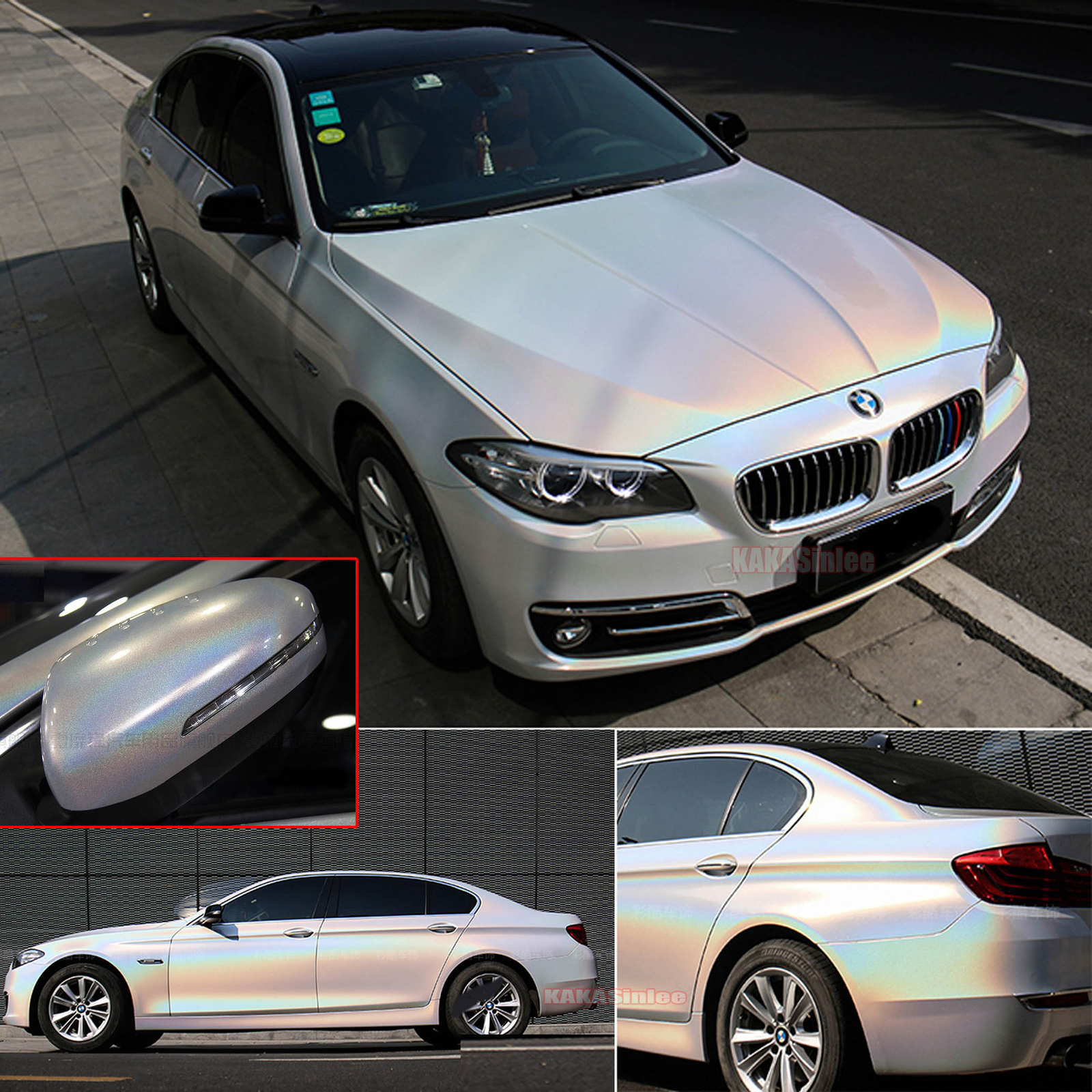 Laser Iridescent – Chameleon Pearl Metal Chrome Entire Car Vinyl Wrap Sticker AX