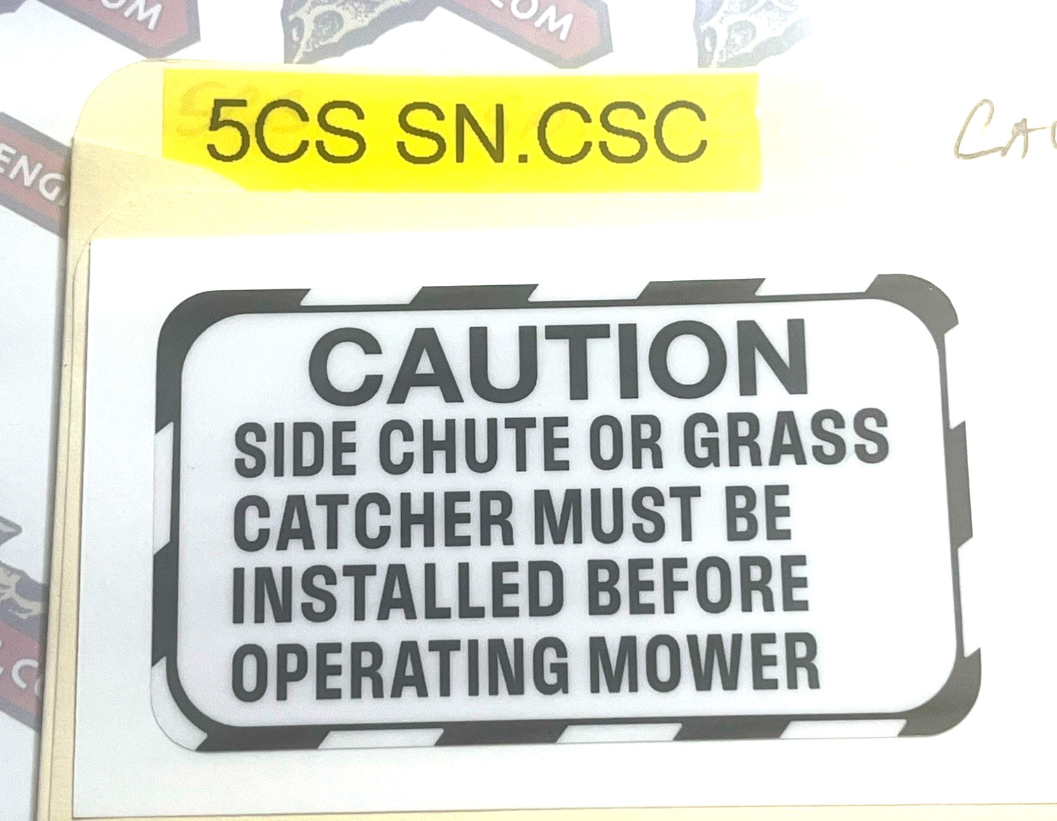 Snapper Steel Deck Mower Warning Decals Reproduction Engine Decals Multi Choice