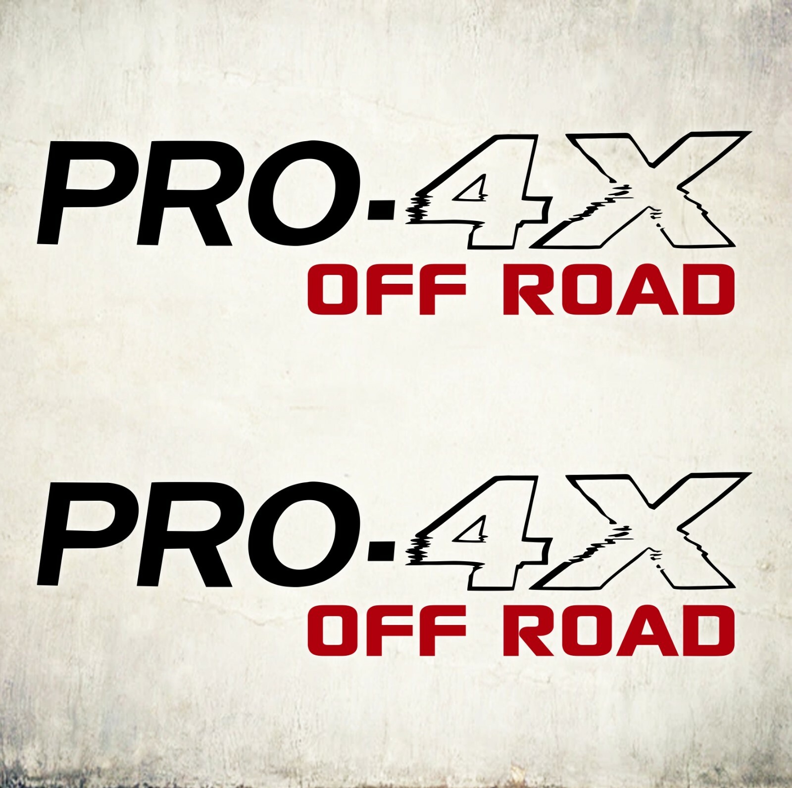 PRO 4x off road, decal Sticker TRUCK CUT VINYL design (set)