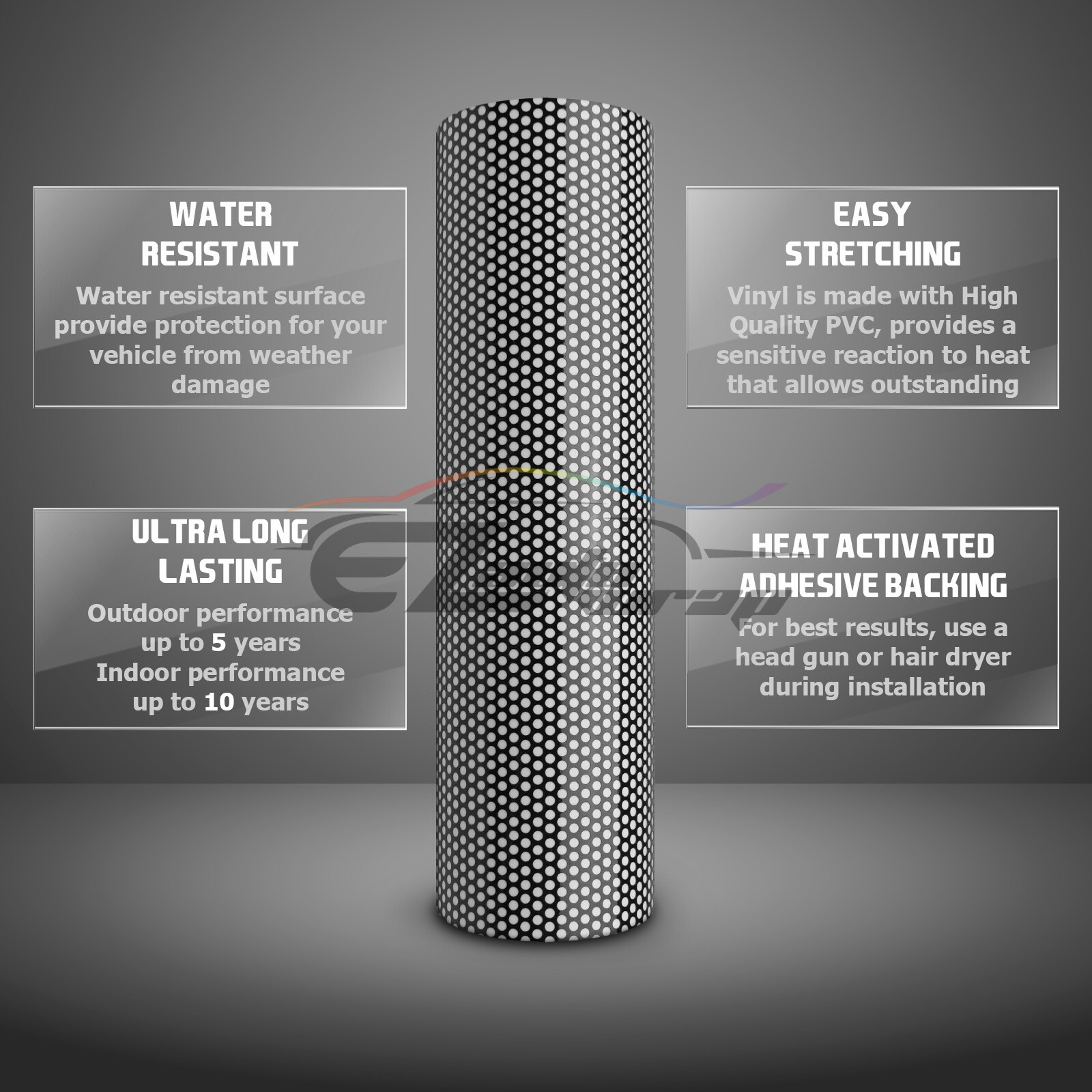 Perforated One Way Vision White Print Media Vinyl Window Decal Sticker Sheet