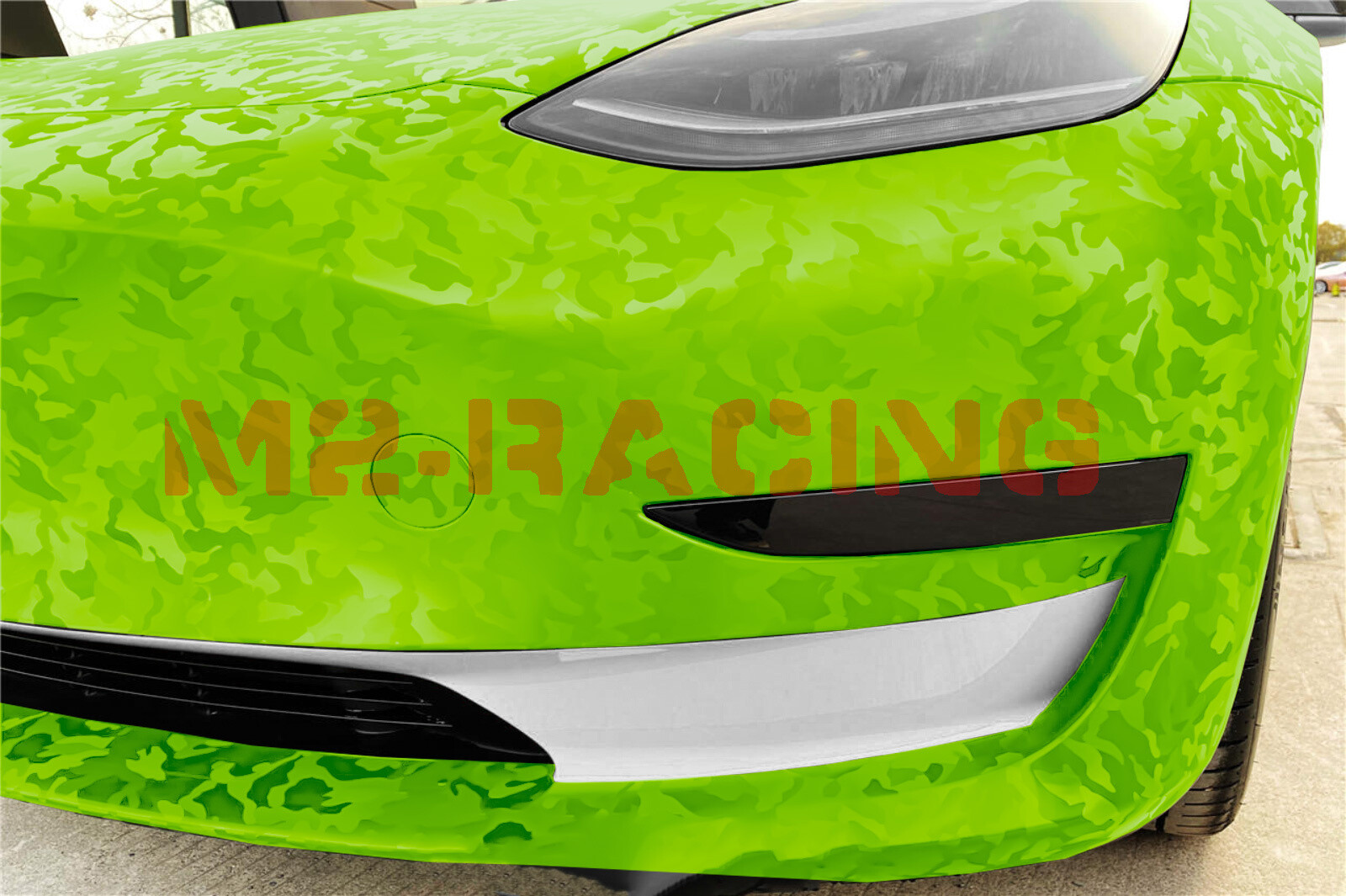 Camouflage Shadow Apple Green Pattern Car Vinyl Wrap Decal Sticker Sheet Film