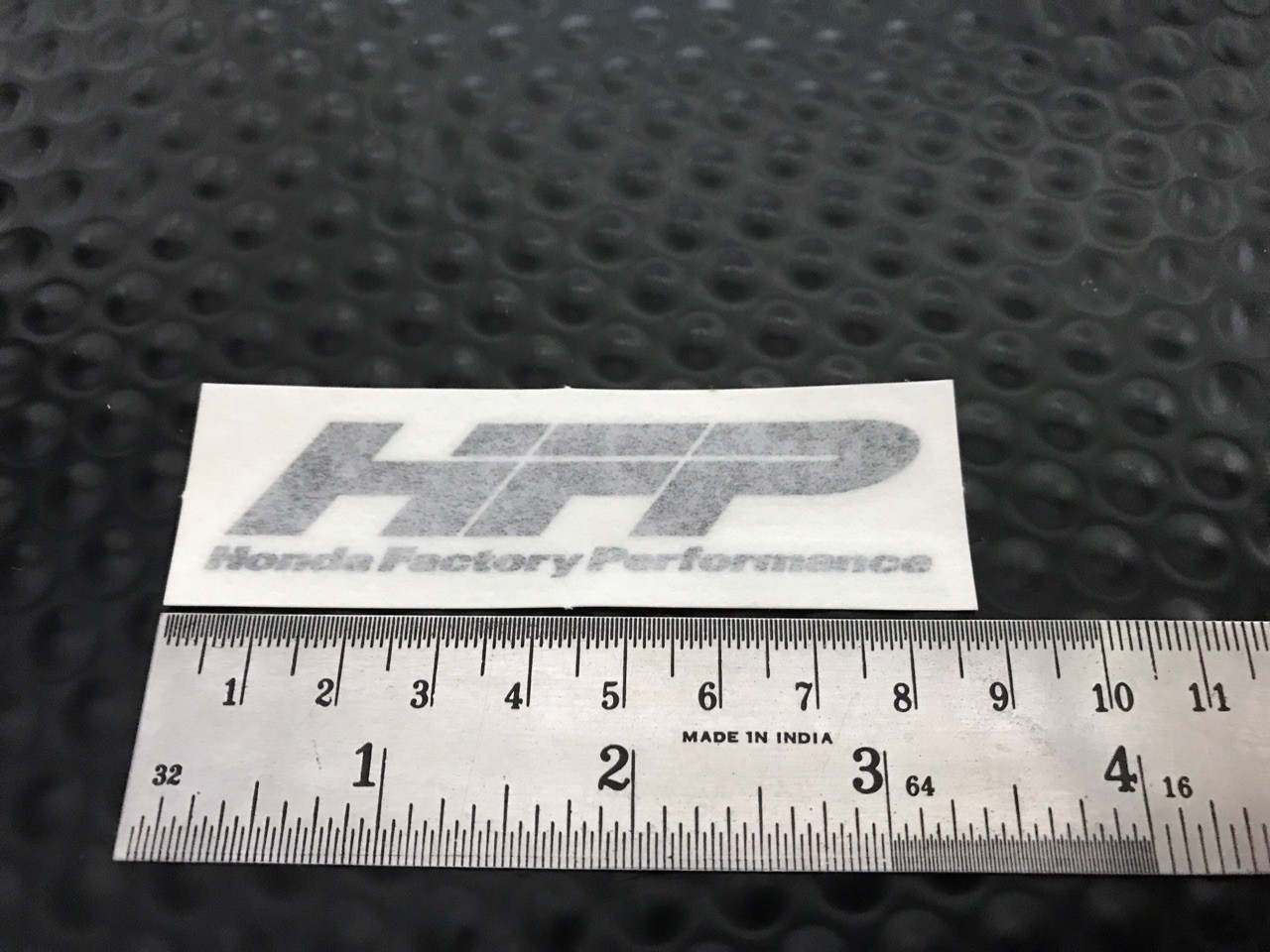GENUINE OEM HONDA FACTORY PERFORMANCE HFP BLACK DECAL STICKER 3.5″X1″