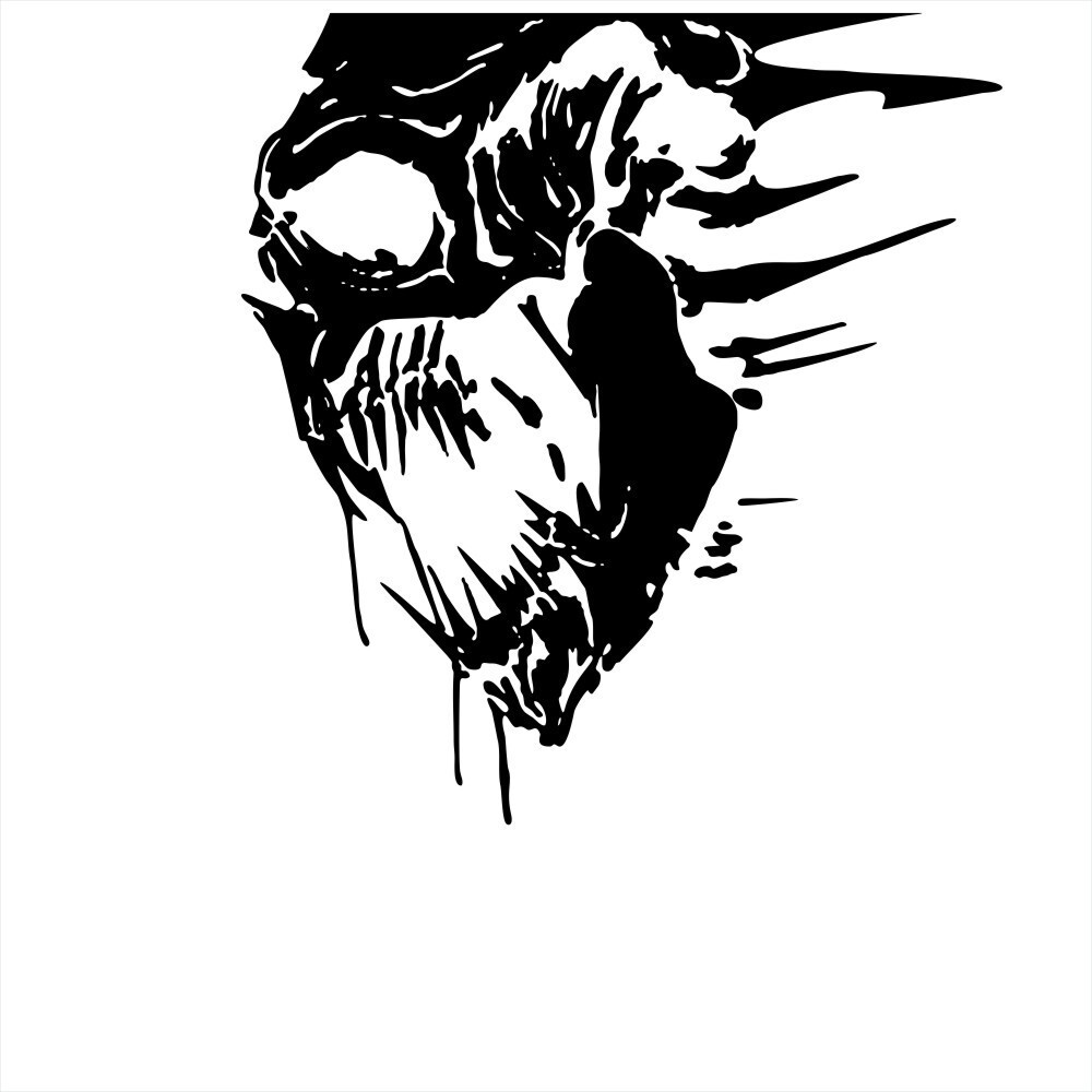 2x Skull Sticker Film Car Vinyl Graphic Decals Body Tailgate Auto Accessories