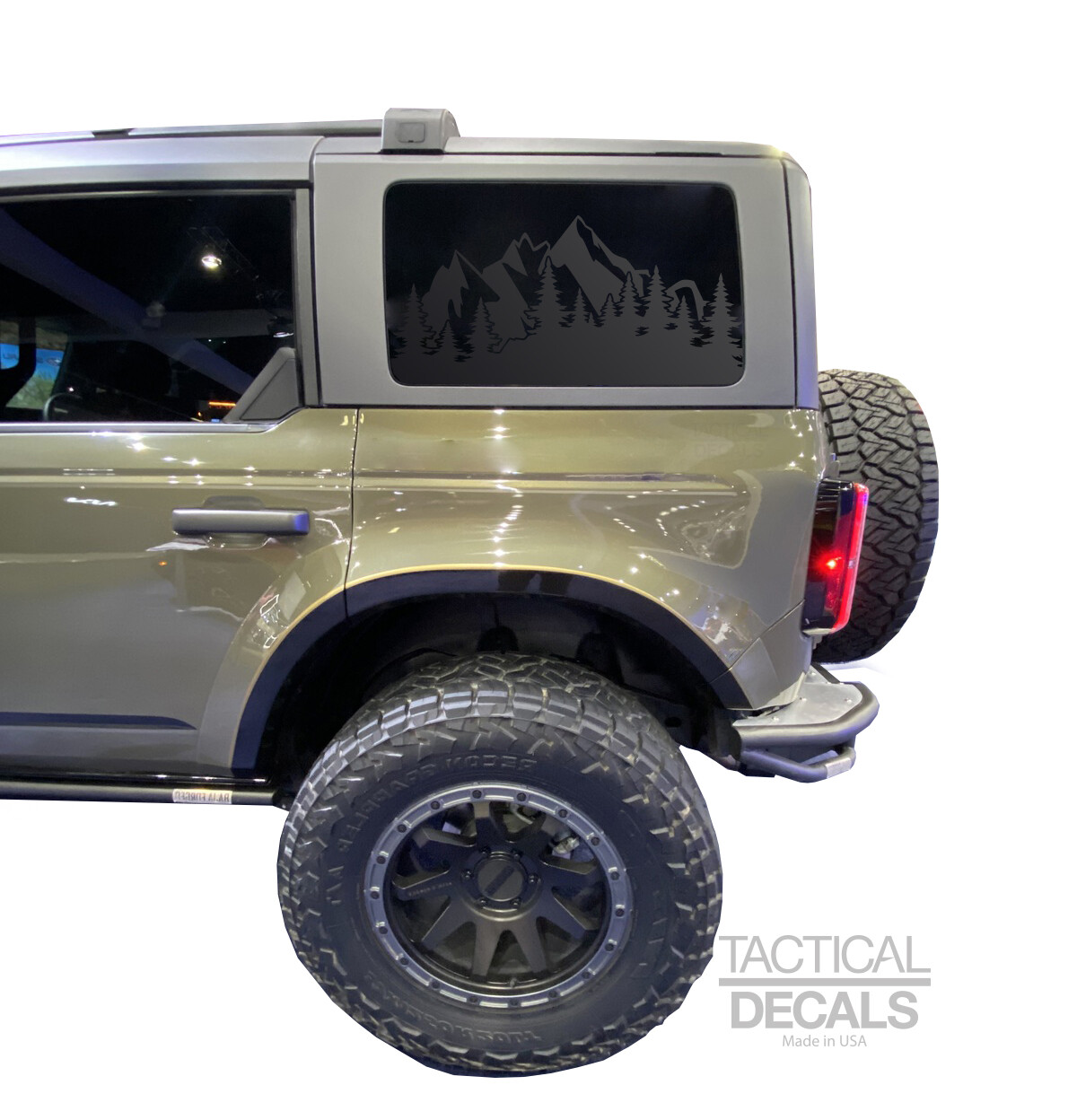 Mountain Scene Design Decals -Fits 2021-2025 Ford Bronco 4-Door FB4-MX1