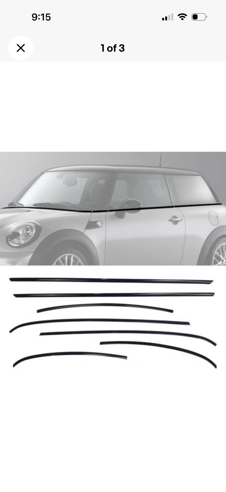 Stainless Steel Beltline Chrome Delete For Mini Cooper R56