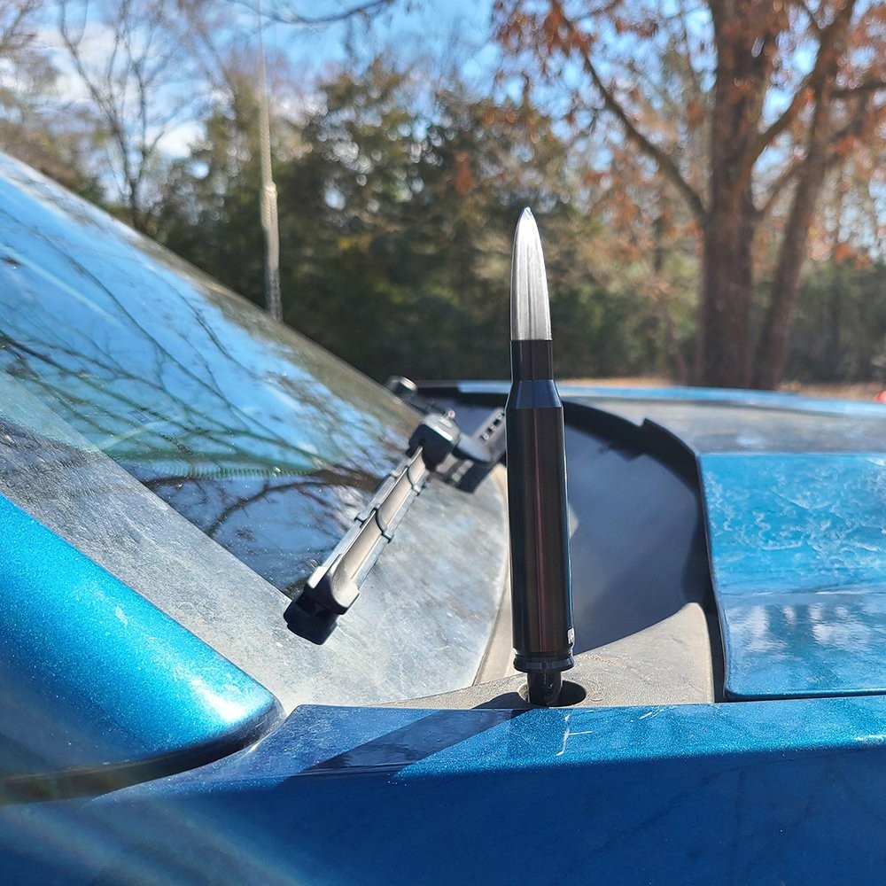 1/2Set Bullet Style Silver Cal 0.5 Antenna Mast Power Fits CHEVY SILVERADO 1500
