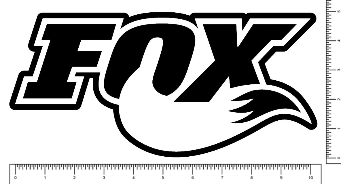 Fox Shocks 10″ Die Cut Team Sticker Motocross UTV Racing Decal 10″