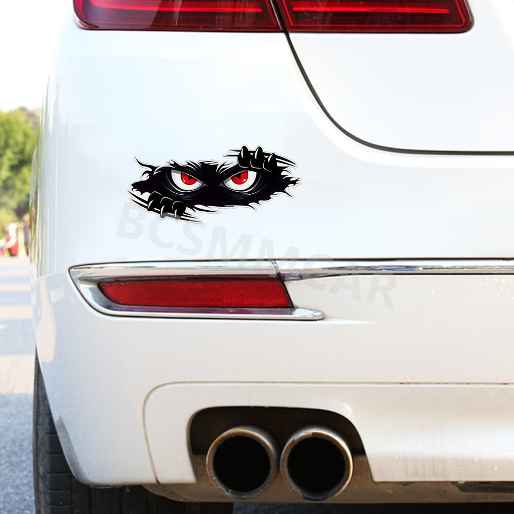 Angry Eyes Monster Graphics Sticker Waterproof Fade-resistant Bumper Trim Decal