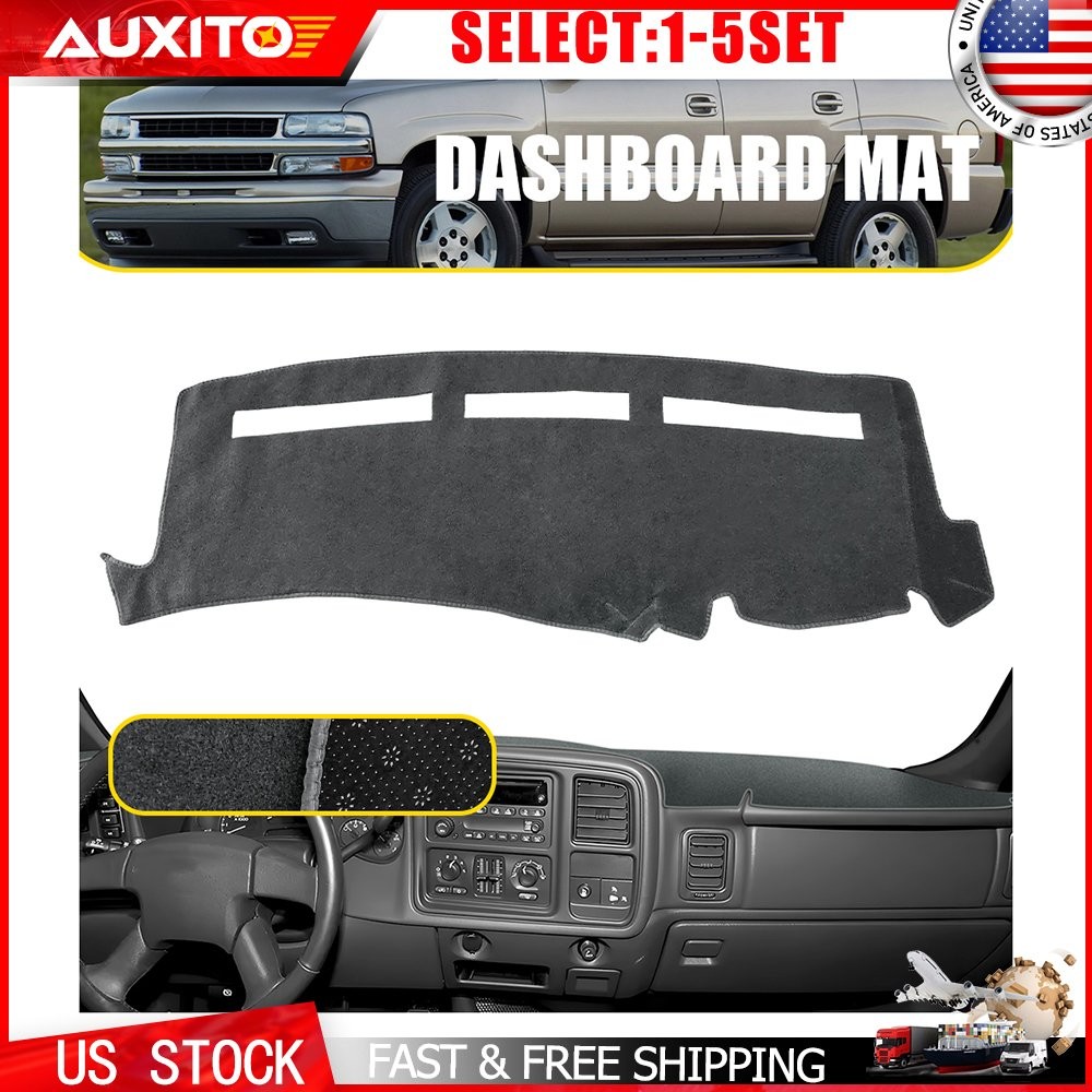for Chevrolet Tahoe Suburban 00-06 Yukon Dashboard Dash Cover Pad Mat Gray 1-5X