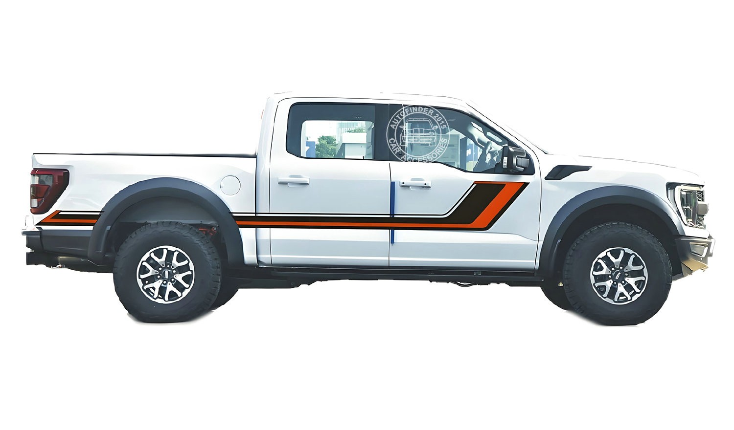 Graphics Racing Stripes Sticker For Ford Raptor F-150 Trunk Side Vinyl Decals