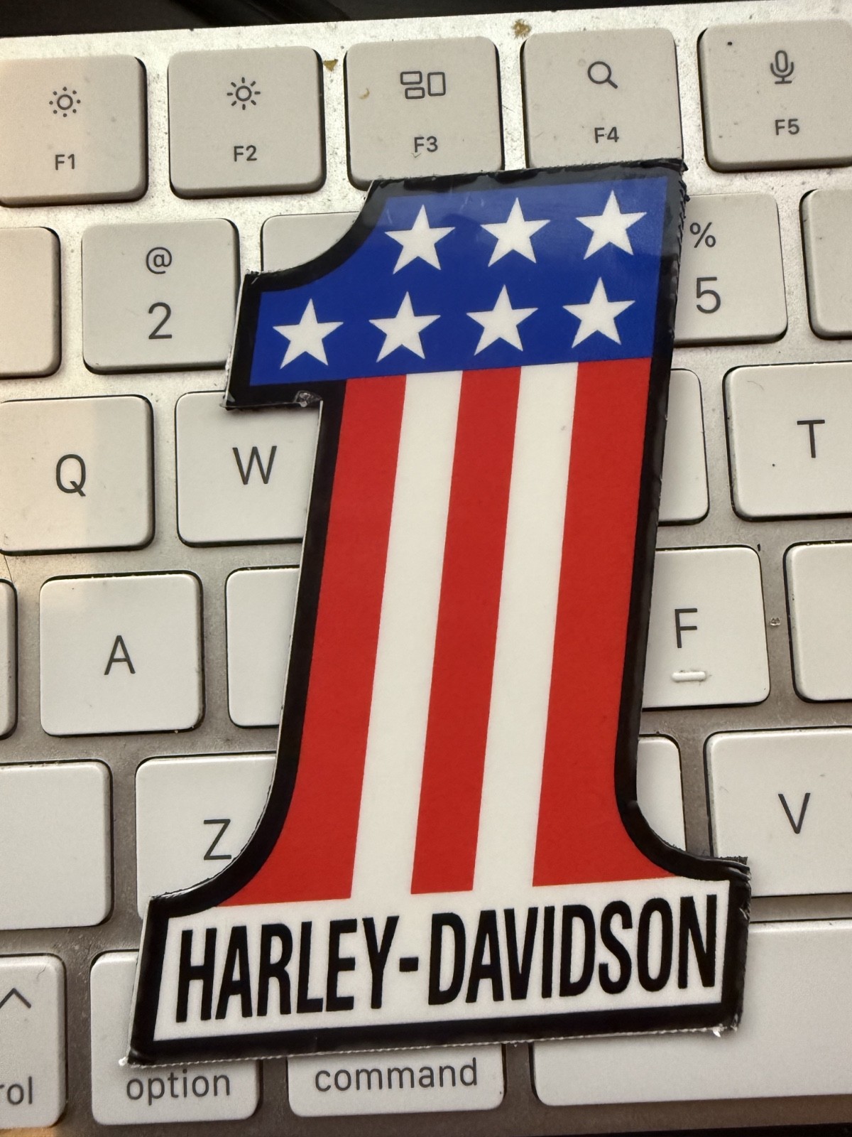 Harley-Davidson #1 American Flag Patriotic Fridge Magnet 3.5″ x 2.25″ USA Pride