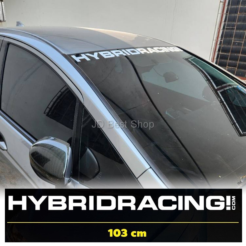 Hybridracing US Style Windshield JDM Dicut Vinyl Sticker 103cm Car Racing Sports