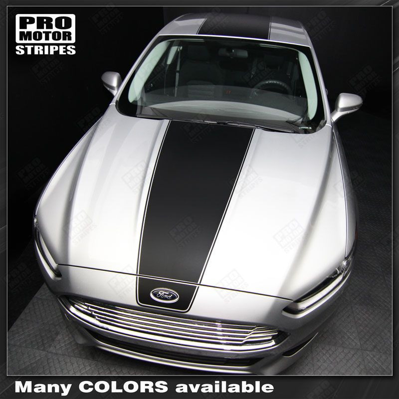 FORD FUSION Over Top Hood Roof & Rear Stripes Decals 2013 2014 2015 2016